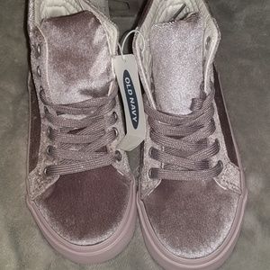 Lavender  Velvetish High top Shoe
